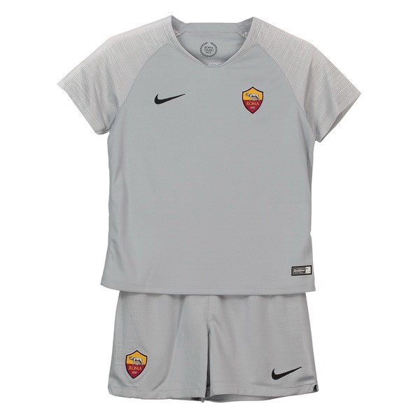 AS Roma Trikot Auswarts Kinder 2018-19 Grau Fussballtrikots Günstig